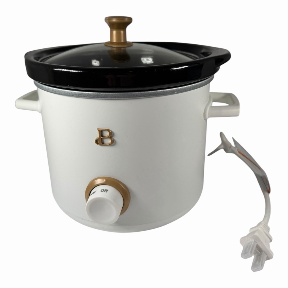 Beautiful‎ by Drew Barrymore 2qt Slow Cooker Porcini Toupe NEW